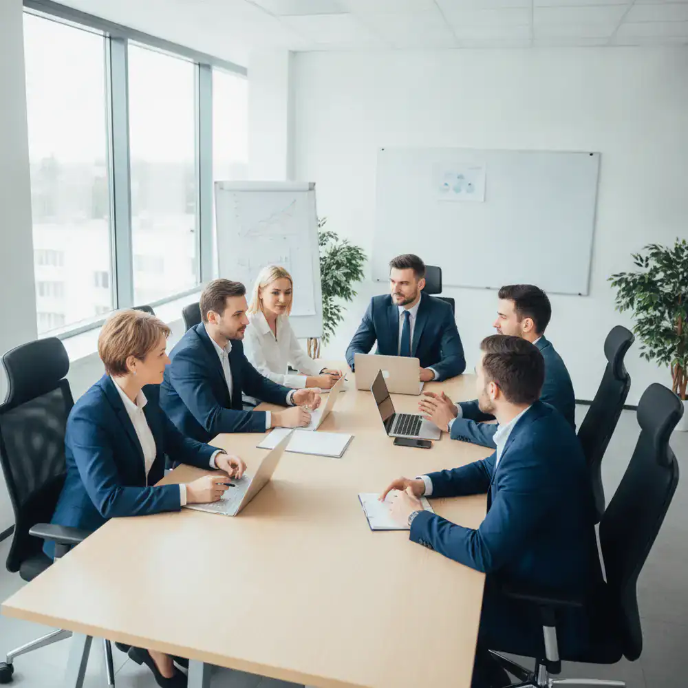 Geschäftsleute in einem Meeting
